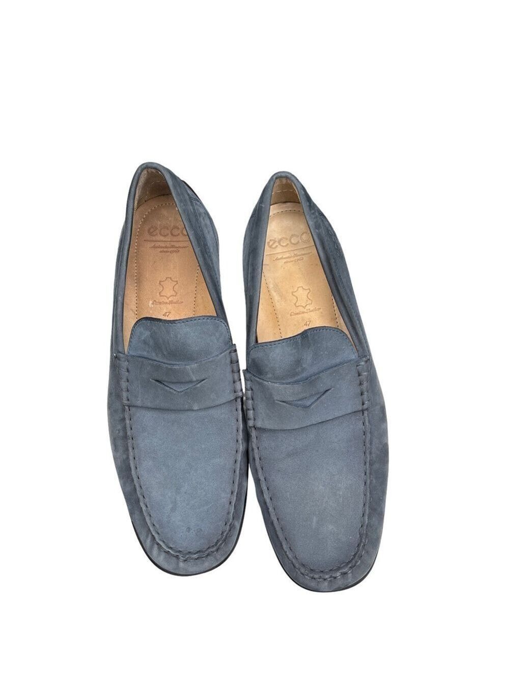 Ecco Men's Blue Slate Suede Penny
Loafers/Moccasins 47 (13-13.5)